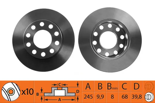 SB Bremsscheibe - BR33126 - TothCarparts