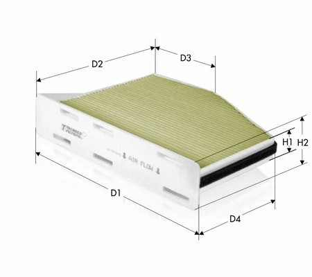 TECNECO FILTERS Filter, Innenraumluft - CKA9922 - TothCarparts