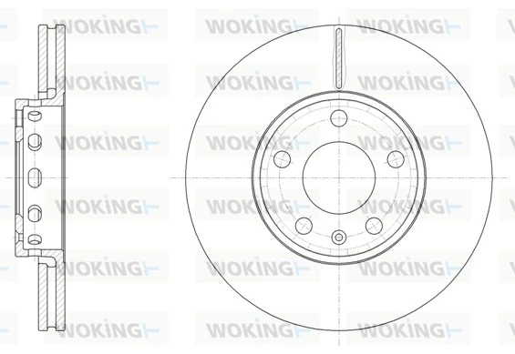 WOKING Bremsscheibe - D6328.10 - TothCarparts