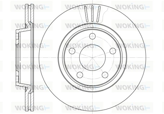 WOKING Bremsscheibe - D6548.10 - TothCarparts