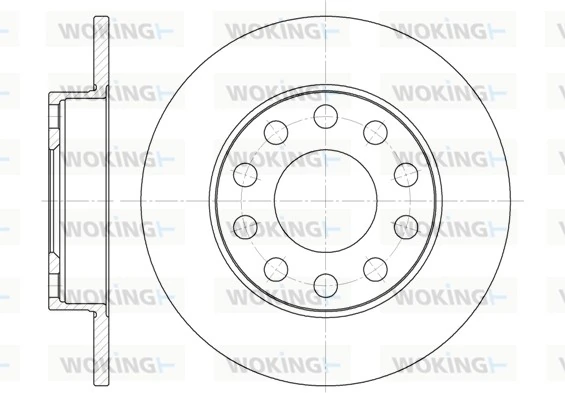 WOKING Bremsscheibe - D6753.00 - TothCarparts