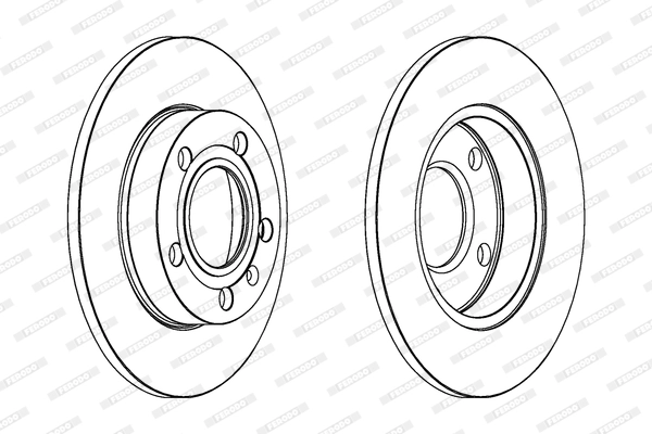 FERODO Bremsscheibe - DDF1709C - TothCarparts