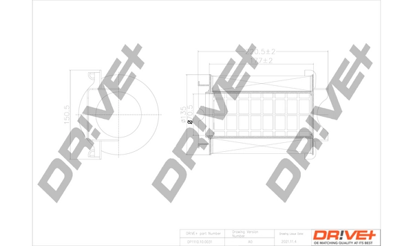 Dr!ve+ Luftfilter - DP1110.10.0031 - TothCarparts