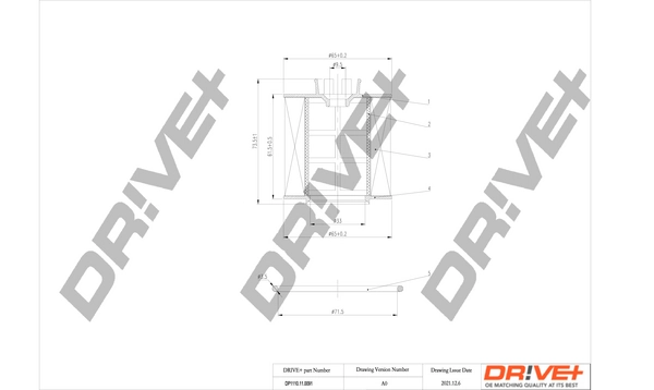 Dr!ve+ Ölfilter - DP1110.11.0091 - TothCarparts