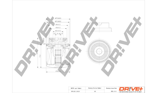 Dr!ve+ Ölfilter - DP1110.11.0113 - TothCarparts