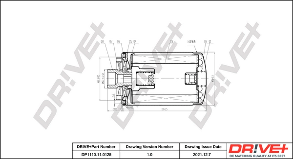 Dr!ve+ Ölfilter - DP1110.11.0125 - TothCarparts