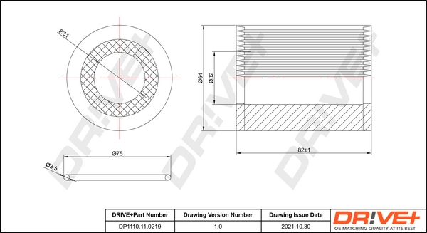 Dr!ve+ Ölfilter - DP1110.11.0219 - TothCarparts