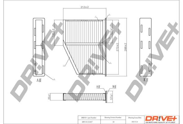 Dr!ve+ Filter, Innenraumluft - DP1110.12.0037 - TothCarparts