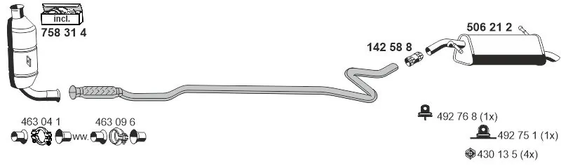 ERNST Abgasanlage - 090310 - TothCarparts