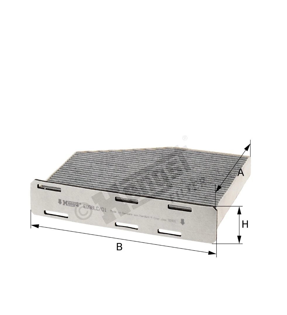 HENGST FILTER Filter, Innenraumluft - E998LC01 - TothCarparts