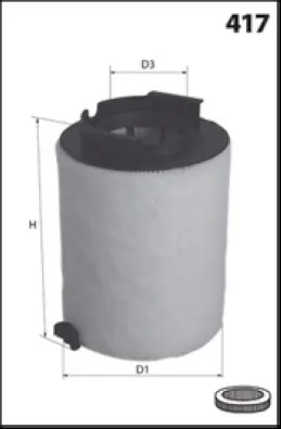 MECAFILTER Luftfilter - EL9112 - TothCarparts