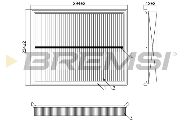 BREMSI Luftfilter - FA0618 - TothCarparts