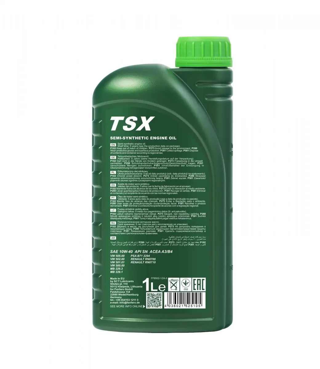 SCT - MANNOL Motoröl - FF6502-1 - TothCarparts