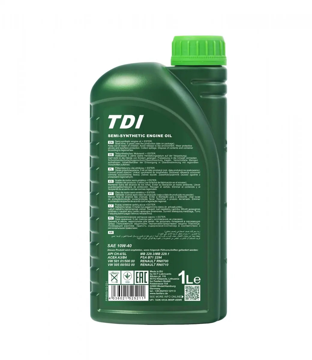 SCT - MANNOL Motoröl - FF6503-1 - TothCarparts