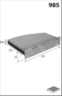 MISFAT Filter, Innenraumluft - HB166CA - TothCarparts
