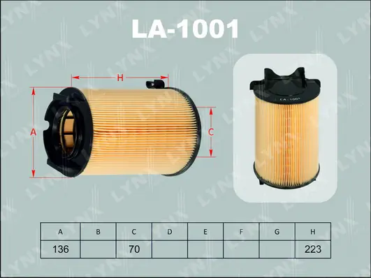 LYNXAUTO Luftfilter - LA-1001 - TothCarparts