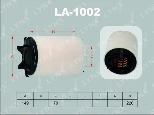 LYNXAUTO Luftfilter - LA-1002 - TothCarparts
