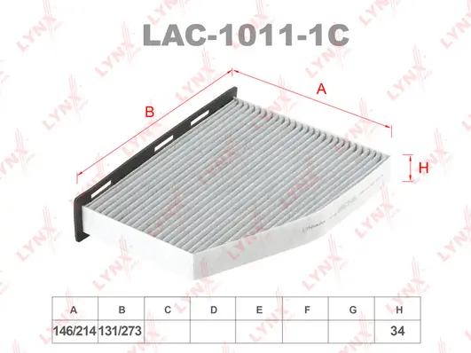 LYNXAUTO Filter, Innenraumluft - LAC-1011-1C - TothCarparts
