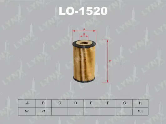 LYNXAUTO Ölfilter - LO-1520 - TothCarparts