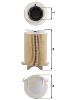 MAHLE Luftfilter - LX 1566 - TothCarparts
