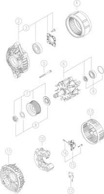 MAHLE Generator - MG 555 - TothCarparts