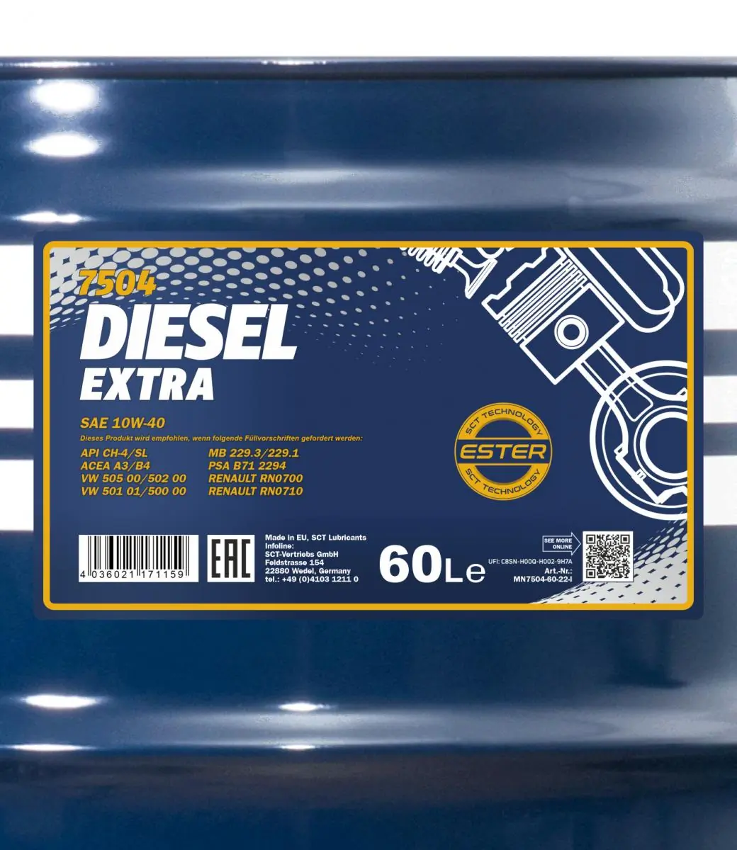 SCT - MANNOL Motoröl - MN7504-60 - TothCarparts