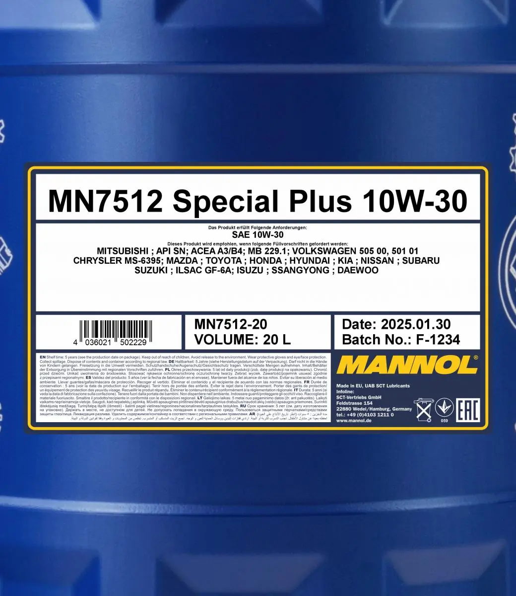 SCT - MANNOL Motoröl - MN7512-20 - TothCarparts