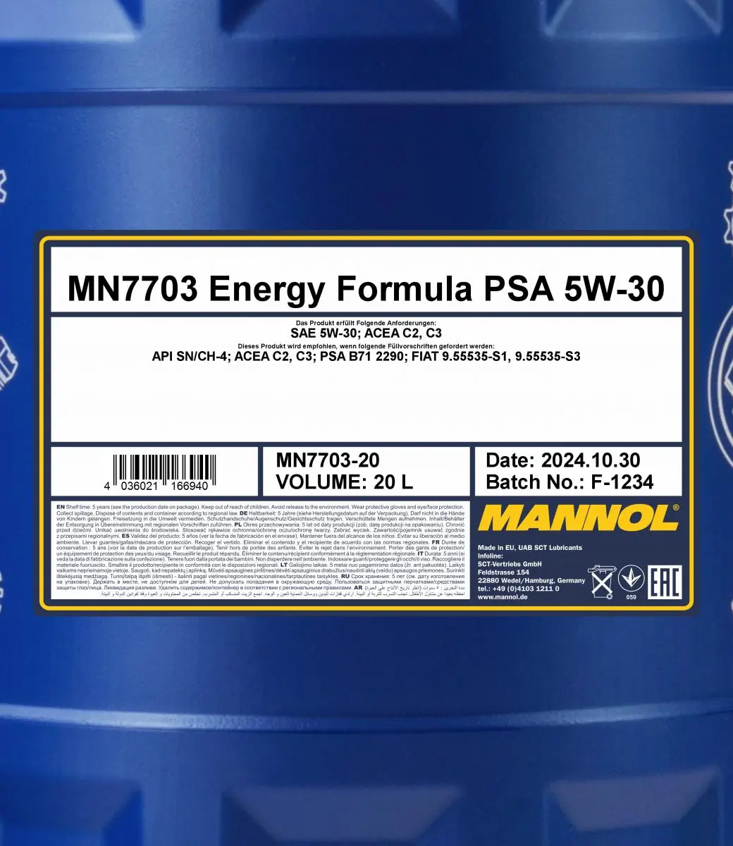 SCT - MANNOL Motoröl - MN7703-20 - TothCarparts