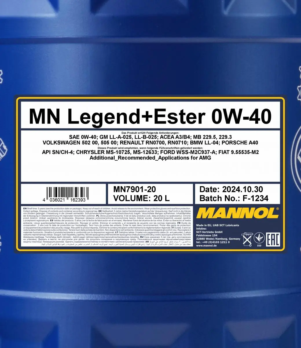 SCT - MANNOL Motoröl - MN7901-20 - TothCarparts