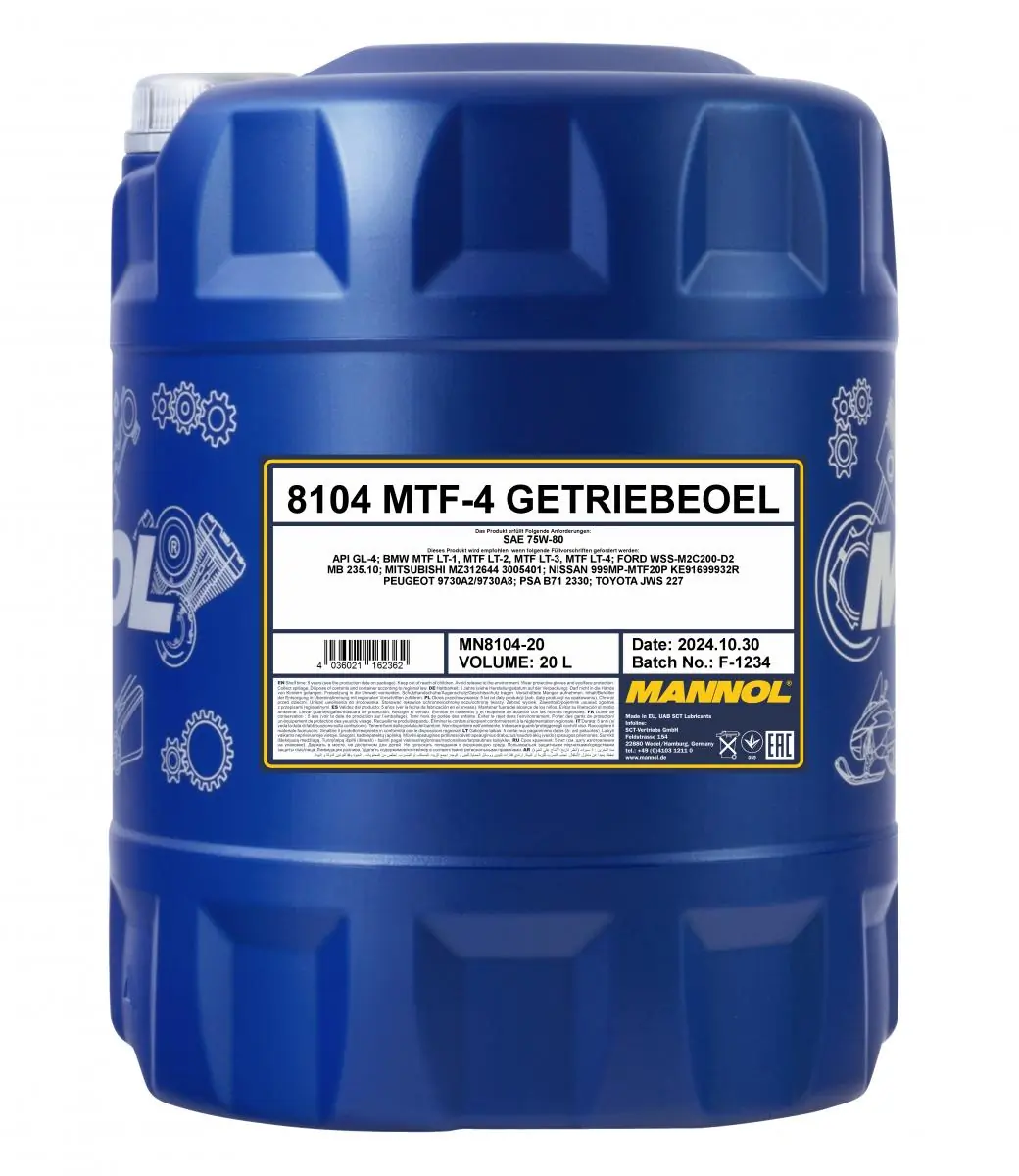 SCT - MANNOL Schaltgetriebeöl - MN8104-20 - TothCarparts