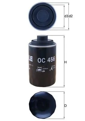 KNECHT Ölfilter - OC 456 - TothCarparts