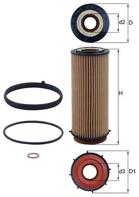 KNECHT Ölfilter - OX 560D - TothCarparts