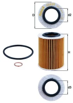 KNECHT Ölfilter - OX 825D - TothCarparts