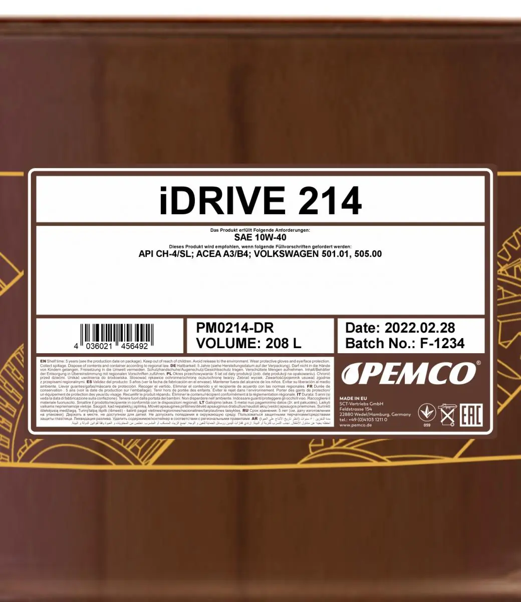 SCT - MANNOL Motoröl - PM0214-DR - TothCarparts