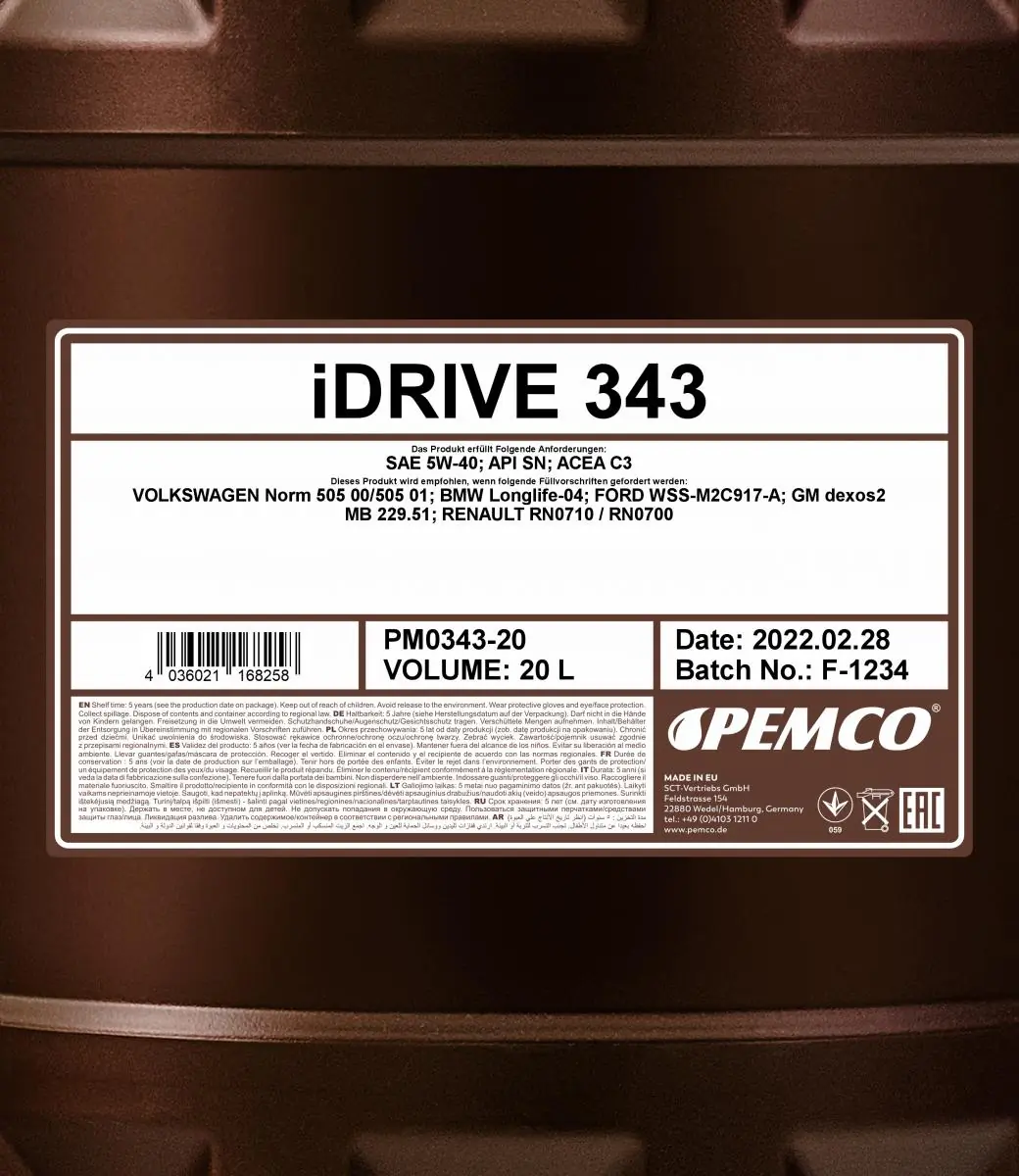 SCT - MANNOL Motoröl - PM0343-20 - TothCarparts