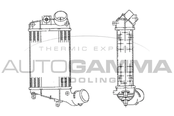 AUTOGAMMA Ladeluftkühler - 103008 - TothCarparts