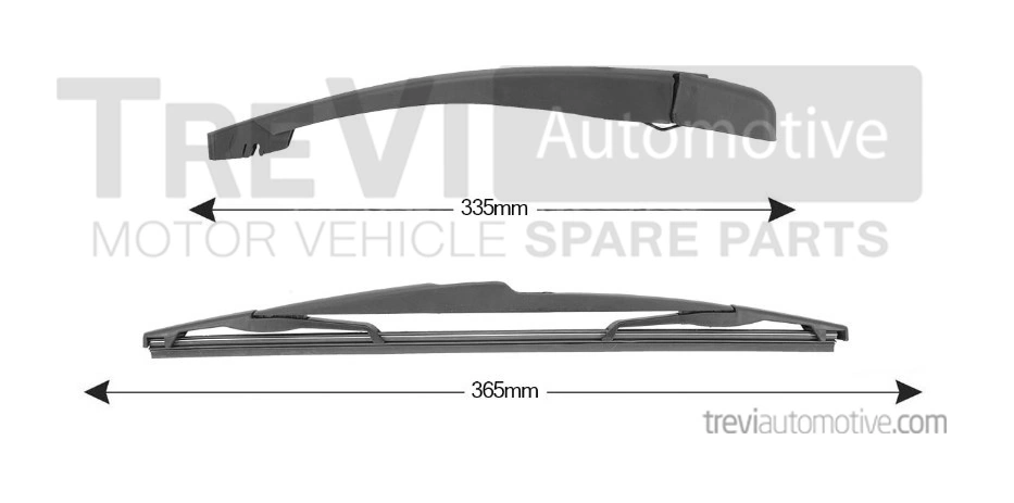 TREVI AUTOMOTIVE Wischarm, Scheibenreinigung - RA386 - TothCarparts