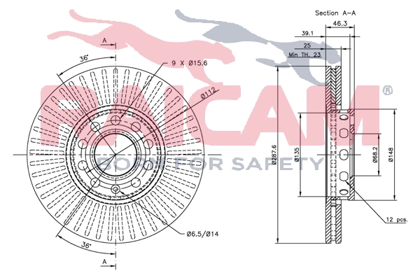 RAICAM Bremsscheibe - RD00870 - TothCarparts