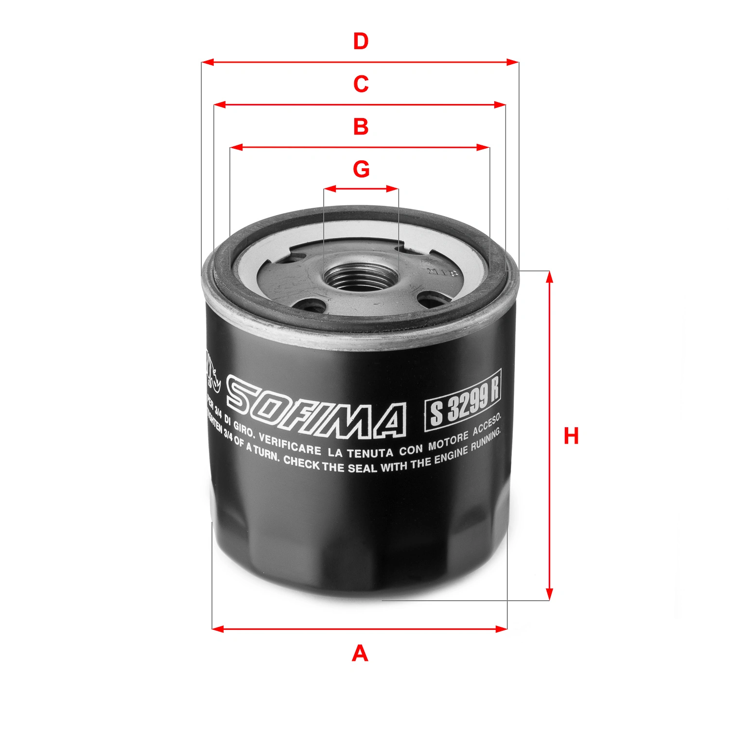 SOFIMA Ölfilter - S 3299 R - TothCarparts