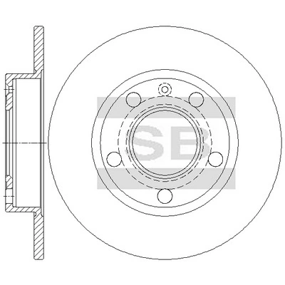 Hi-Q Bremsscheibe - SD5448 - TothCarparts