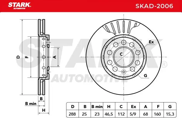 Stark Bremsscheibe - SKAD-2006 - TothCarparts
