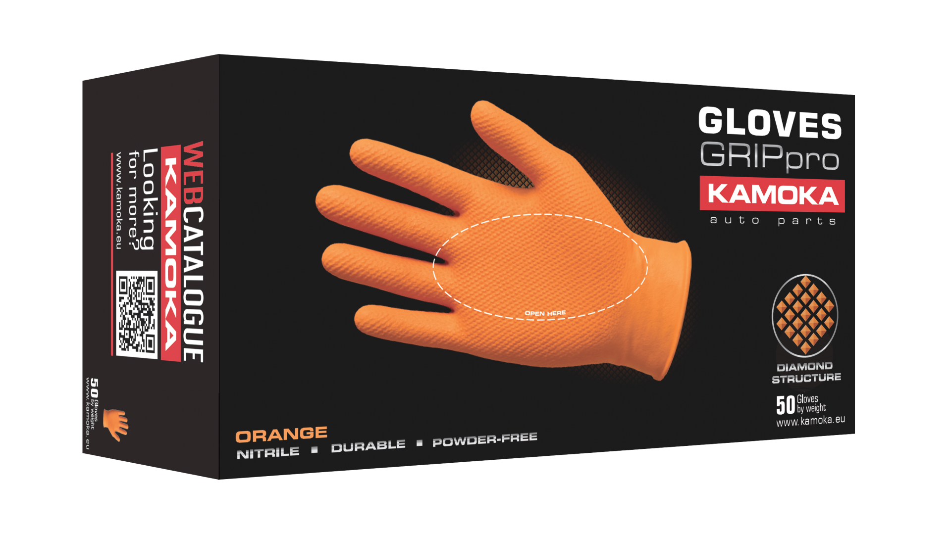 KAMOKA Nitril Sárga Védőkesztyű M-es Méret 50db - WG004_KAM - TothCarparts