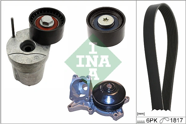 WILMINK GROUP Vízszivattyú + bordásszíjkészlet - WG2112125 - TothCarparts