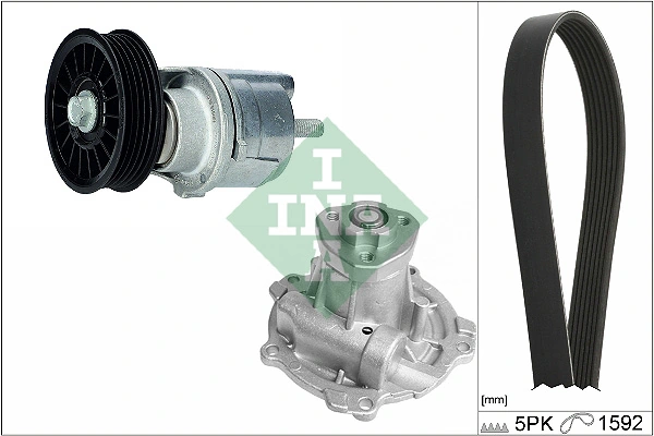 WILMINK GROUP Vízszivattyú + bordásszíjkészlet - WG2148684 - TothCarparts