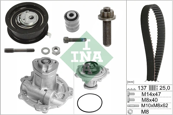 WILMINK GROUP Vízpumpa + fogasszíj készlet - WG2263973 - TothCarparts