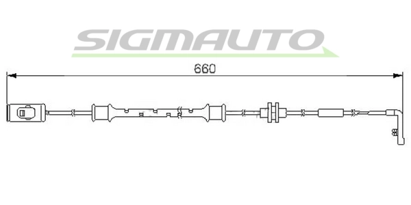 SIGMAUTO figyelmezető kontaktus, fékbetétkopás - WI0559 - TothCarparts