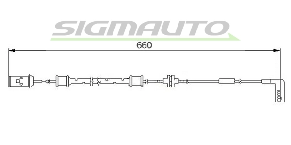 SIGMAUTO figyelmezető kontaktus, fékbetétkopás - WI0560 - TothCarparts