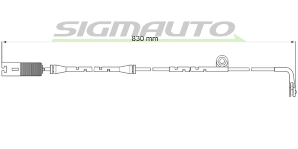 SIGMAUTO figyelmezető kontaktus, fékbetétkopás - WI0566 - TothCarparts