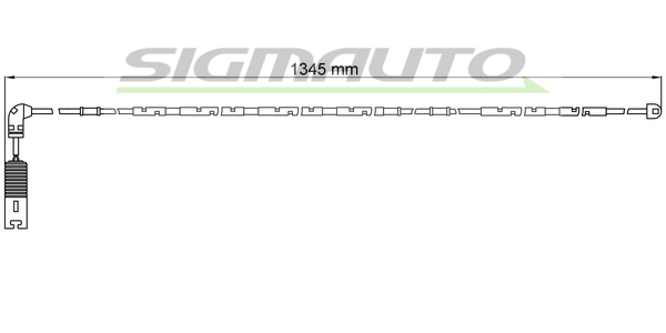 SIGMAUTO figyelmezető kontaktus, fékbetétkopás - WI0582 - TothCarparts