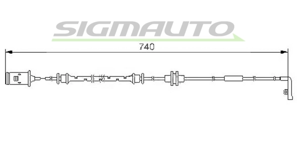 SIGMAUTO figyelmezető kontaktus, fékbetétkopás - WI0583 - TothCarparts